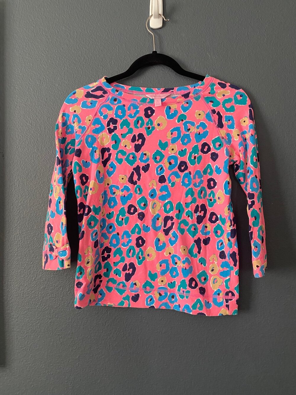 Lilly Pulitzer girls sweater top cheetah X large 12-14